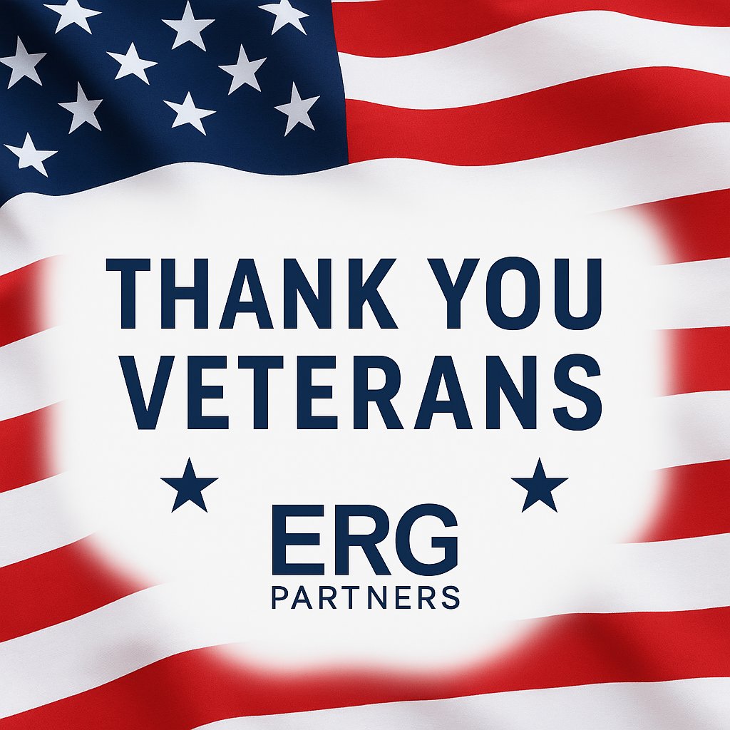ERG Partners will be closed Tues, Nov 11 in observance of #VeteransDay. 🇺🇸
We honor and thank all who served — your commitment to country and community inspires us every day.
#ThankYouVeterans #PublicService #ERGPartners