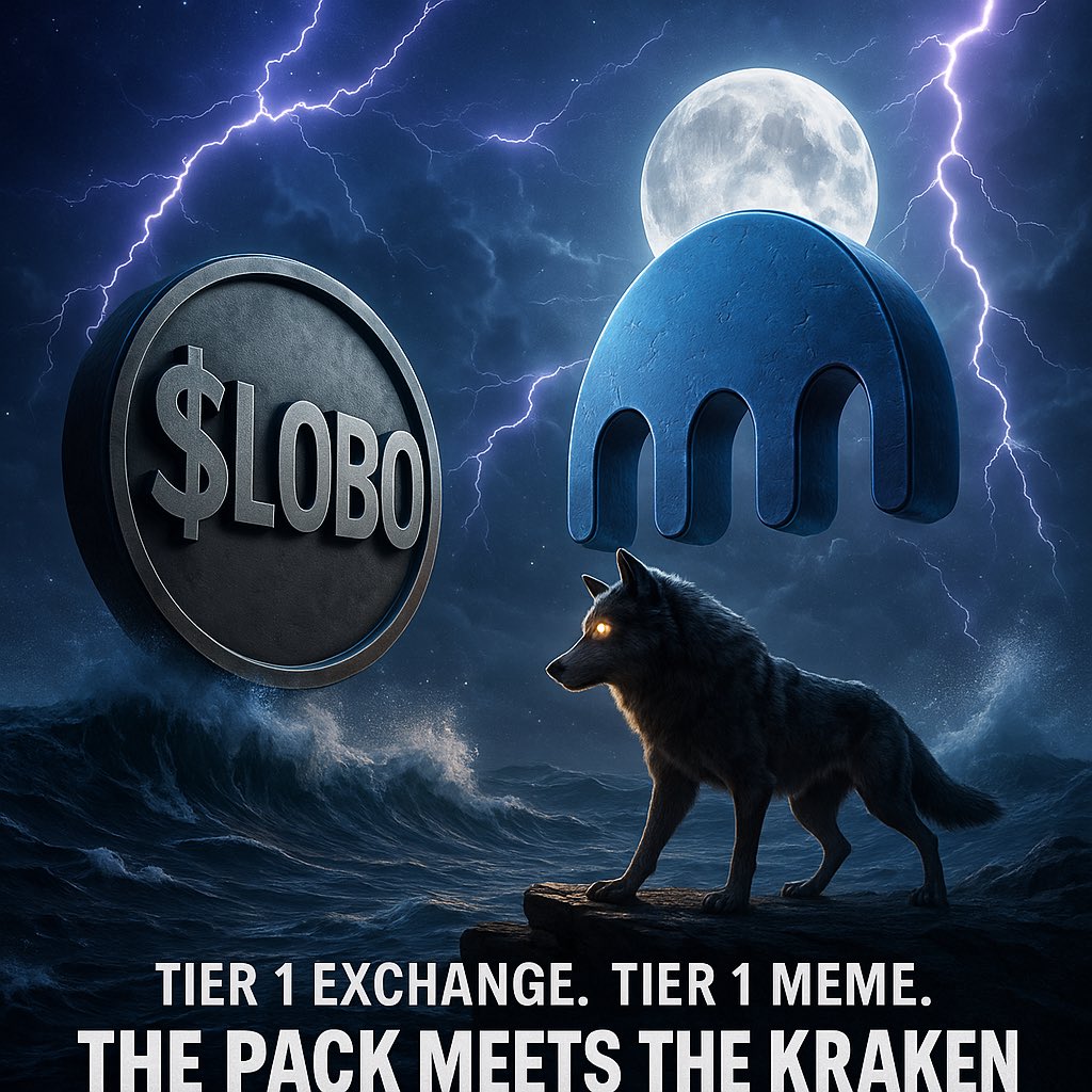 Tier 1 Exchange. Tier 1 Meme. $LOBO on Kraken 🐙⚡️🐺

Thank you <a href="/arjunsethi/">Arjun Sethi</a> !!

#Crypto #BTC #Bitcoin #RunesProtocol #Altcoins #MemeCoin #DeFi #CryptoNews #CryptoTrading #CryptoMarketing
