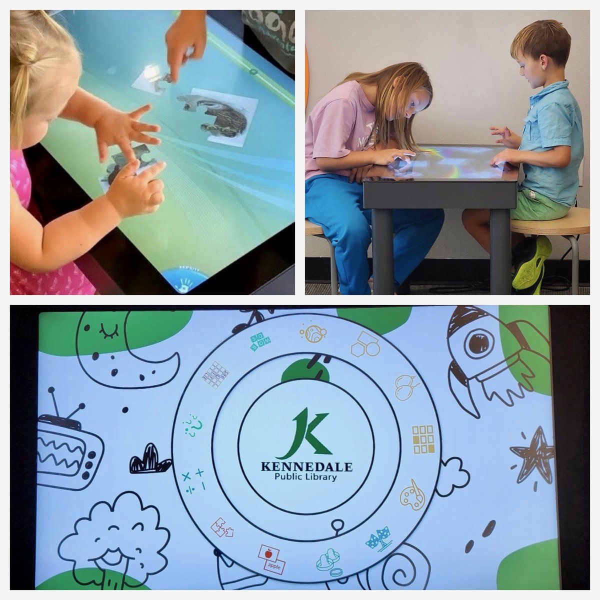 Young #patrons &amp; #teens are flocking to see the new #interactive PLAY touch table at the Kennedale Public Library in #Texas! Everyone is thrilled with the many #educational, multi-player #games. Up to 4 people can #play at once!

#library #librarian #education #fun #social #child
