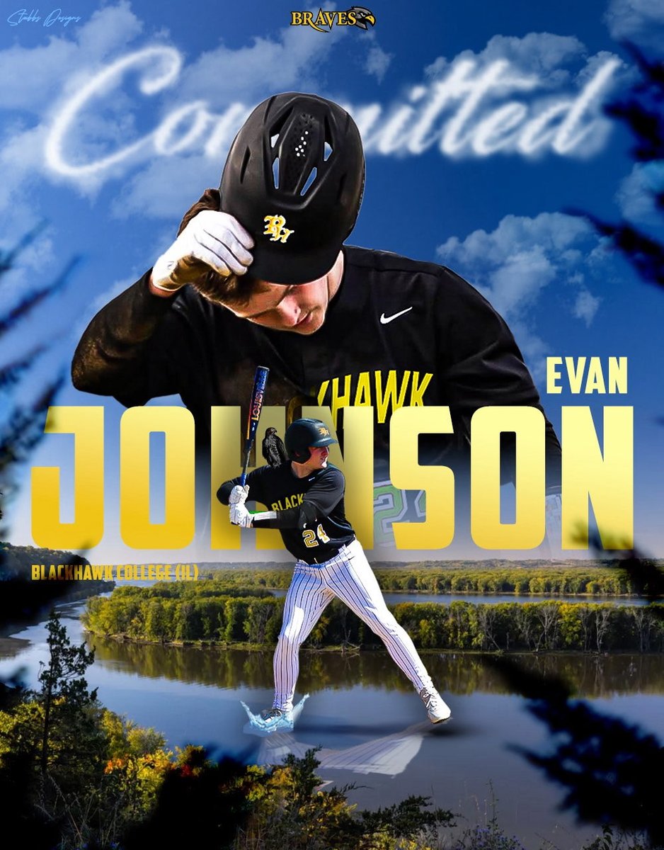 Excited to announce that I will continue my academic and athletic career at Black Hawk College! Grateful for my coaches, family, and teammates who’ve given constant support along the way.   Let’s go Braves!
#HereComeTheBraves
<a href="/BHawksbaseballH/">Braves Baseball</a> <a href="/lorber_ry/">Lorber</a> 
Design by <a href="/lukas_stubb/">Lukas Stubblefield</a>