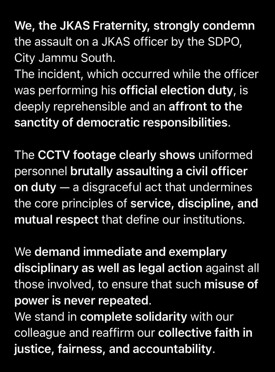 We stand united.

#JKAS