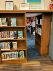 KES 2nd graders visited the Rundell Library today in downtown Rochester; they were excited to enter the hidden room for a read aloud! I've got an idea for our next capital project!