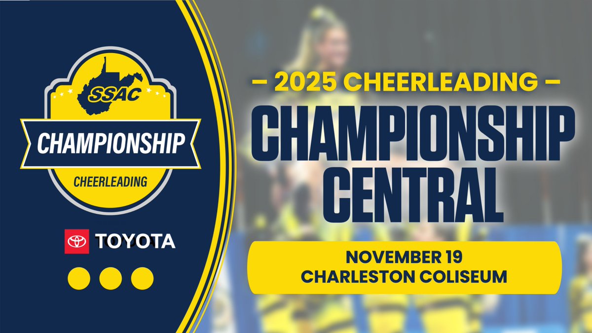 Qualifiers and performance schedule for the 2025 WVSSAC Cheerleading Championship to be held on Nov. 19 posted here: wvssac.org/2025-cheerlead…