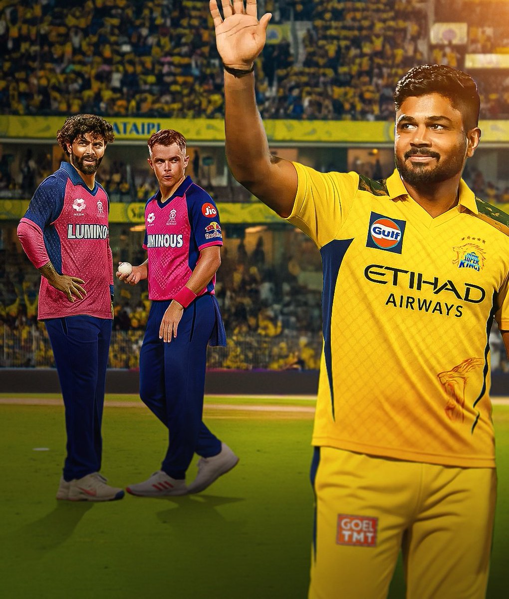 thomas__huji's tweet image. SAMSON 🔄 JADEJA &amp;amp; CURREN #IPL2026