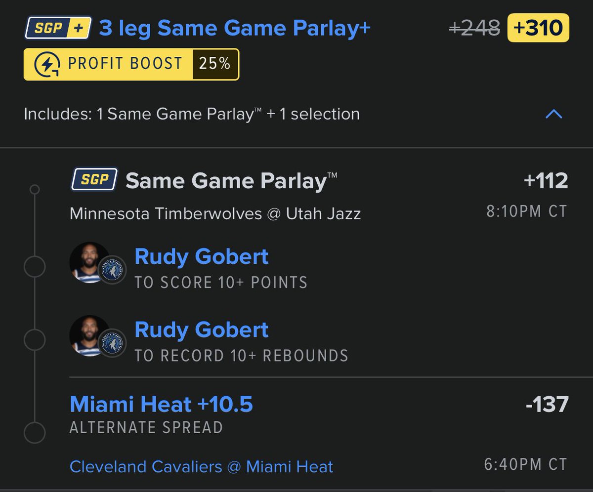 FanDuel NBA SGP+ 🚨

EV: 14%
FV: +259
QK: 1.1u