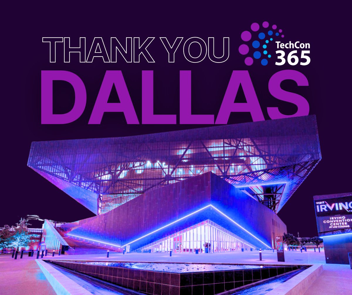 TechCon365's tweet image. Everything really is bigger in Texas, including the fun! TechCon 365 Dallas was packed with innovation, inspiration, and amazing people. Thank you for making it unforgettable - see you next year! 🤠  #TechCon365