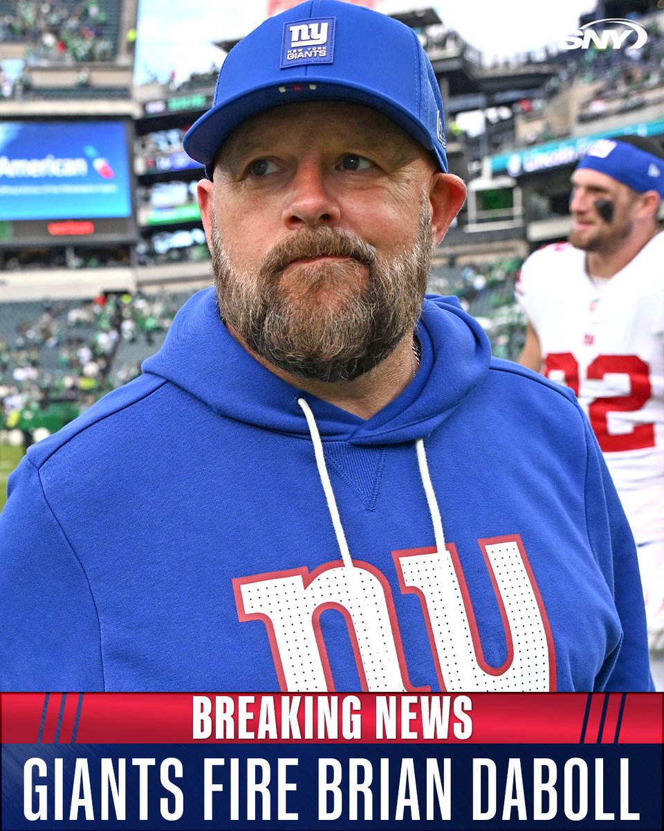 SNYGiants's tweet image. BREAKING: The Giants are firing Brian Daboll, per multiple reports