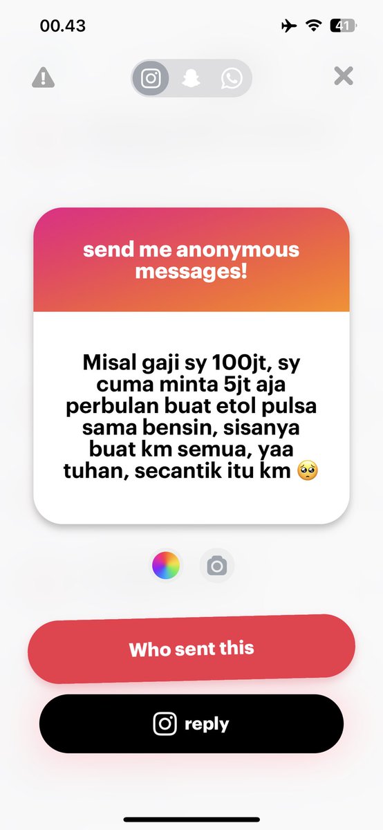 HAHAHAHA ASTAGA 😭😭😭 another compliment went really unique. makasiiii, semoga kamu bisa dapetin gaji 100jt itu yaa!