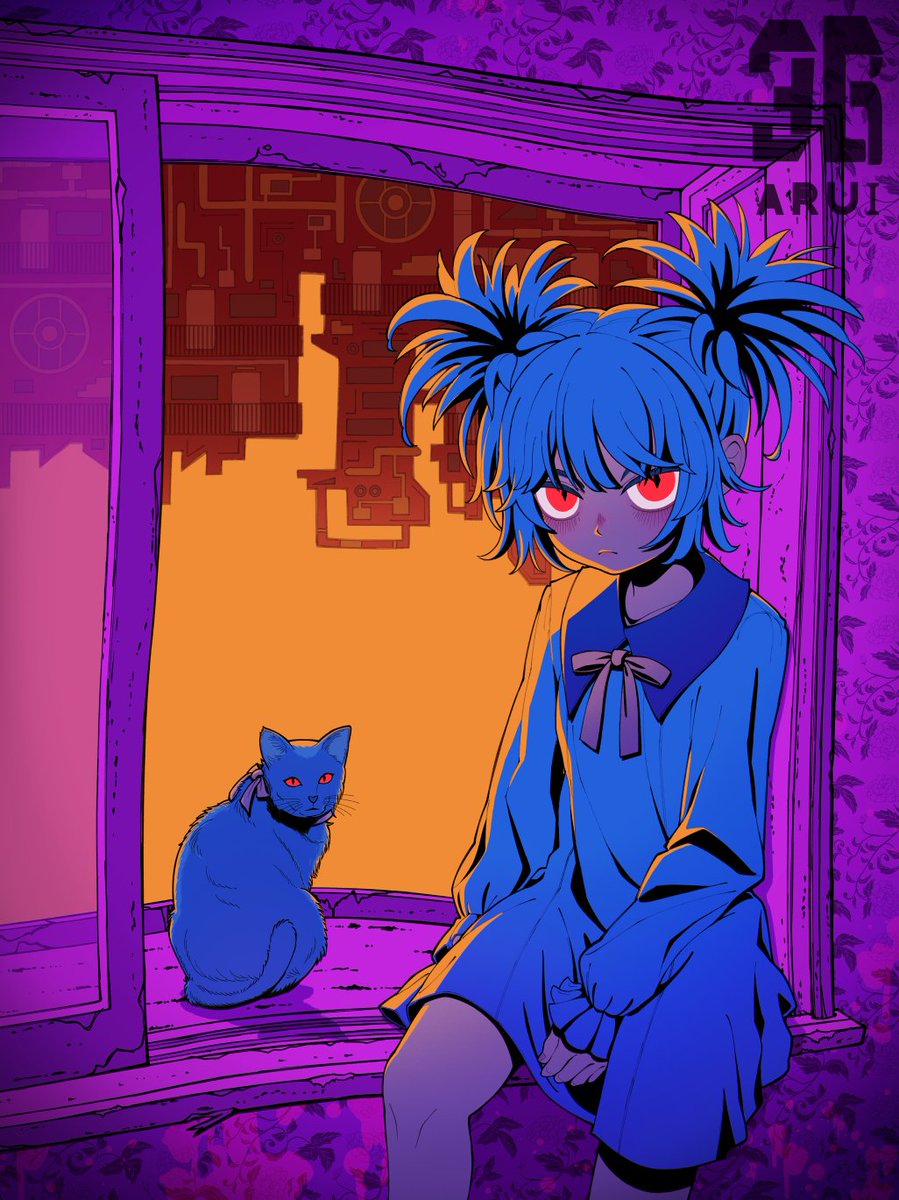 komeido_arui's tweet photo. ハロウィン用に描いていたイラスト🐈‍⬛✨
諸事情で遅くなってしまったけど、しばらくちゃんと描けないかもしれないのでUPしておきまっす！ https://t.co/F4L4eciFcl