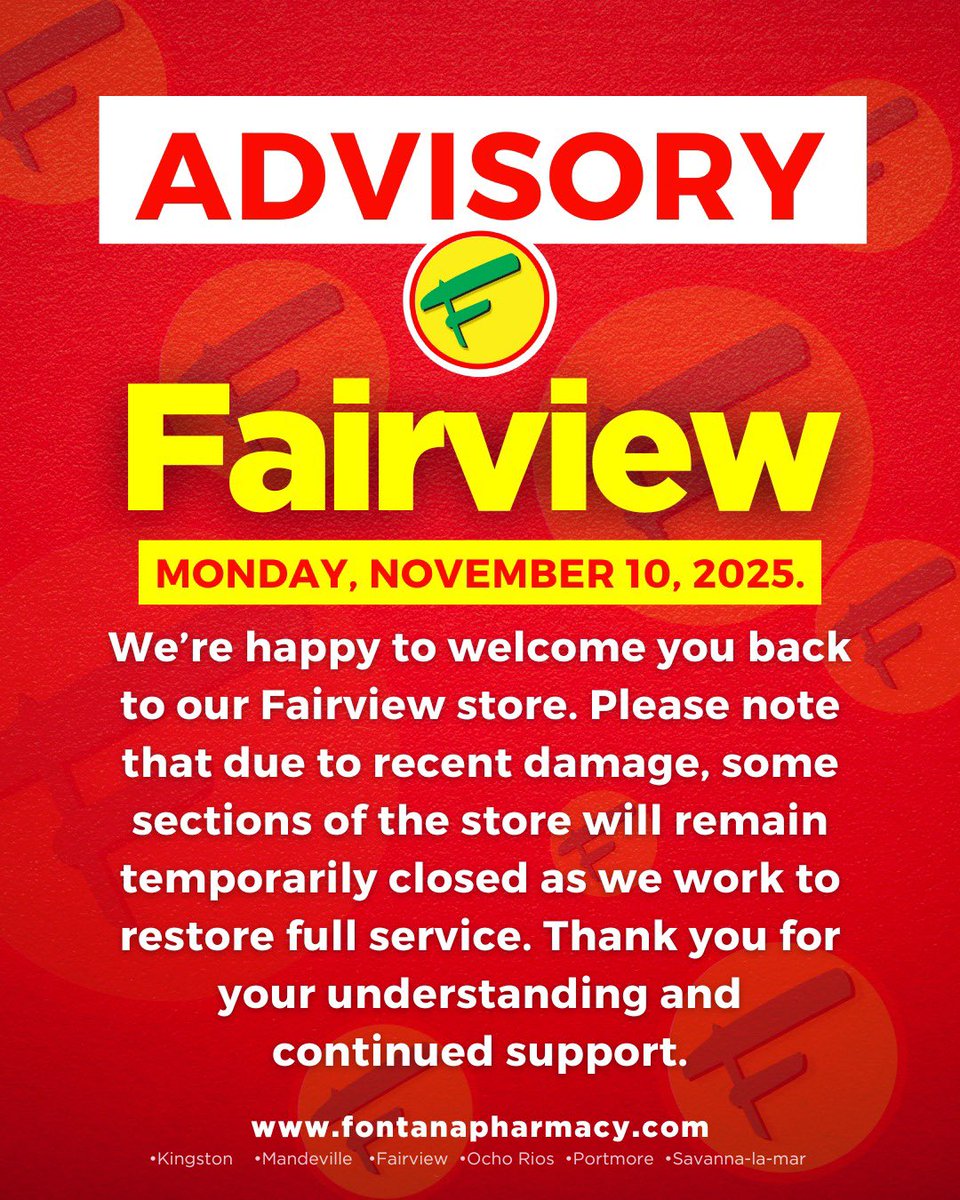 Our Fairview location is partially open while restoration continues. Some services may be limited. Thank you for your patience. 💛 #fontanapharmacy