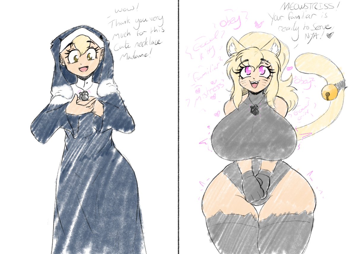 QuickCast3's tweet image. Kitty Familiar Noel

A doodle I did near the start of October