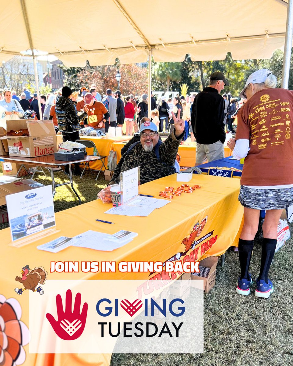 Every mile matters. This #GivingTuesday, we’re thankful for the impact you’ve made. Your steps supported 20+ Charleston nonprofits. Let’s make an even bigger impact: turkeydayrun.com/about/giving-b… 

#CharlestonNonprofits #RunForACause