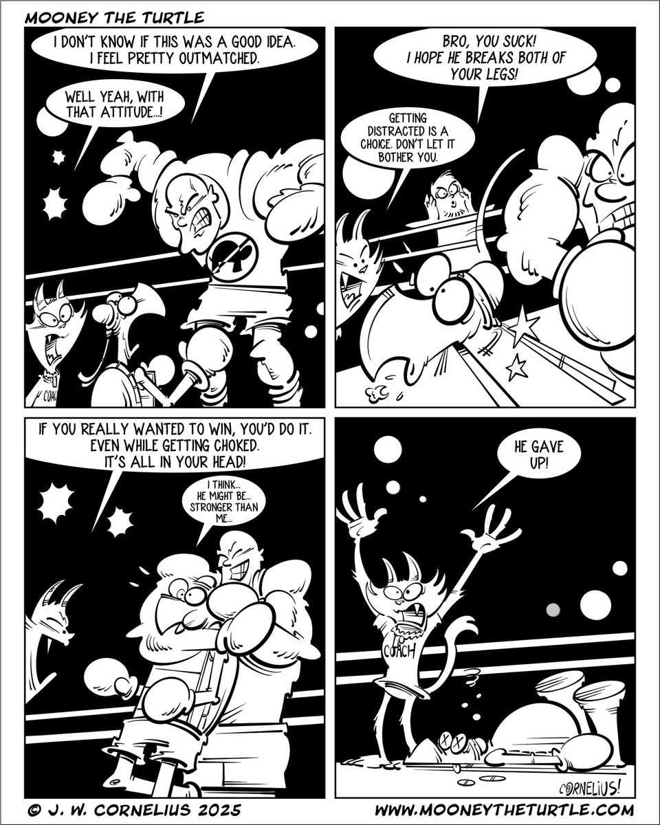 mooneytheturtle's tweet image. Ouch! (Mooney Noir #1)
Don’t give me toxic positivity while I’m getting an ass-kicking!

Check out “Mooney the Turtle” on WEBTOON!
m.webtoons.com/en/challenge/m…
#mooneytoons #mooneytheturtle #turtlecomic #webcomic #webcomics #indiecomics #mooners  
#mooneymonday #mooneymondays