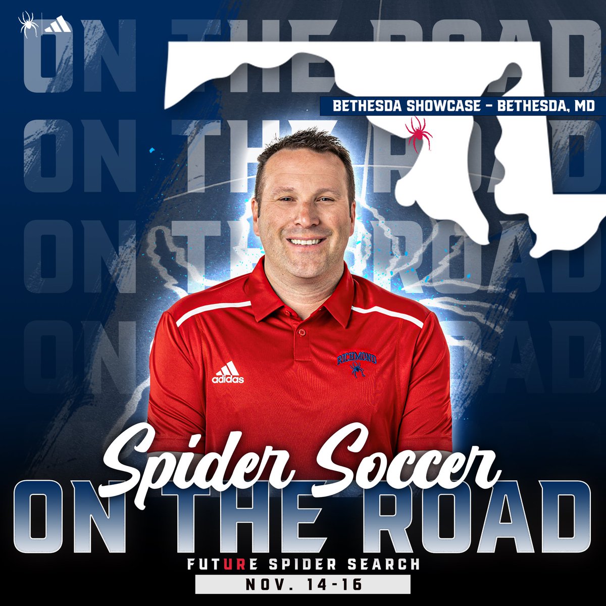 Looking forward to catching futURe Spiders at the first fall recruiting event in MD! Go DERS! 🕷️🕸️⚽️📚 #Dedication #Excellence #Responsibility #Selflessness