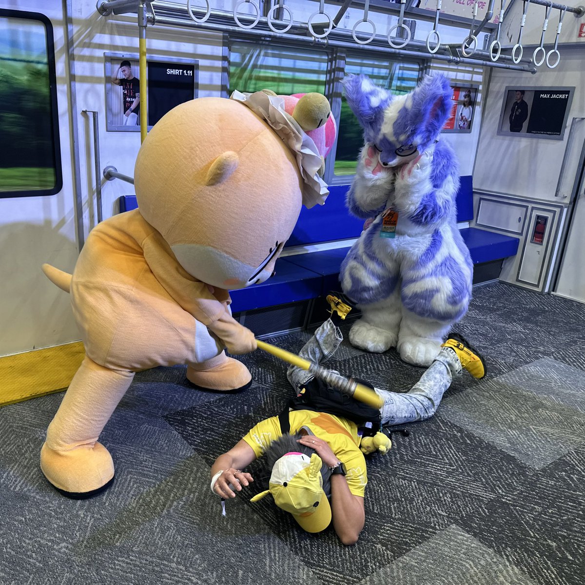 Taro attended AX chibi over the weekend and was able to meet <a href="/chiitan7407/">ちぃたん☆／Chiitan</a> with his friends. He hopes that Chiitan enjoyed their visit to the con and will return again in the future. ☺️

#furry #fursuit #kemono #ケモノ #animeexpochibi  #chiitan