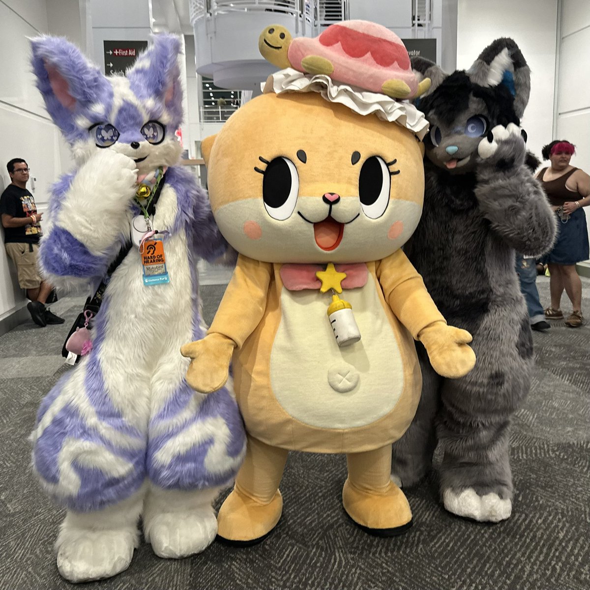 TaroAndUbe's tweet photo. Taro attended AX chibi over the weekend and was able to meet @chiitan7407 with his friends. He hopes that Chiitan enjoyed their visit to the con and will return again in the future. ☺️

#furry #fursuit #kemono #ケモノ #animeexpochibi  #chiitan https://t.co/IaZpjTkGw0
