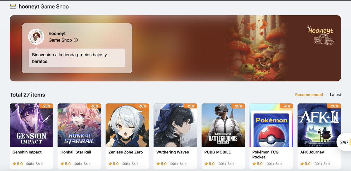 hooneyt__'s tweet image. !YA ABRIMOS! Abrí mi tienda en #Lootbar 🐸
lootbar.gg/shop/hooneyt
Si tu también eres de los que le meten dinero a un juego gratis bienvenid@, hay muchos descuentos y si me sigues podrás participar en los próximos sorteos que haga, sobre todo gachas de hoyoverse owo