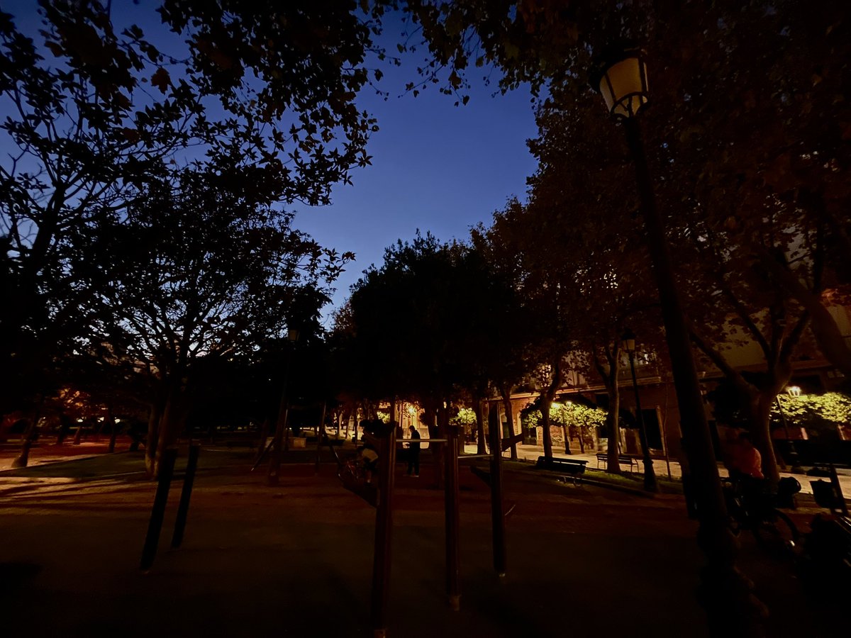 Lo de siempre en la ciudad que más gasta de España en luces de Navidad, el parque infantil de Plaza de España y los barrios a oscuras. Más de una semana así.