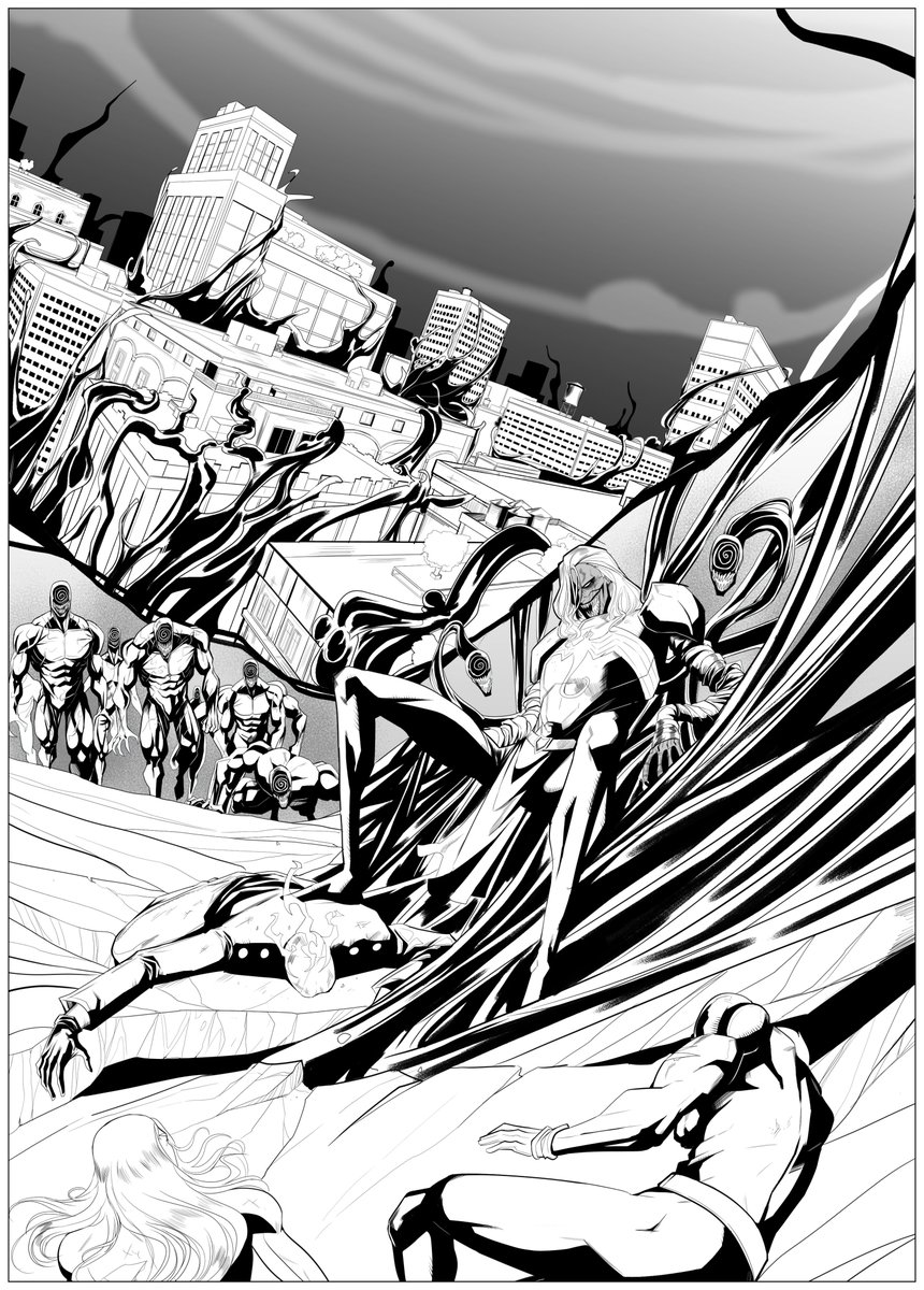 BigFro18_'s tweet photo. marvel pages practice - knull #marvel #venom #knull https://t.co/tDK5jgyKhX