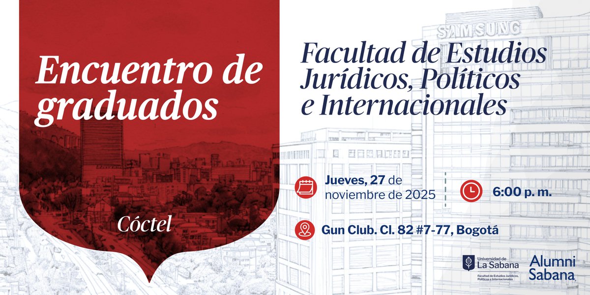 ✨ ¡Nos reencontramos! | La Facultad invita a todos sus graduados a participar en el Encuentro Anual de Graduados, un espacio para reconectar, compartir experiencias y fortalecer los lazos que nos unen como comunidad. 💙

 Inscríbete aquí: acortar.link/SG6wkM