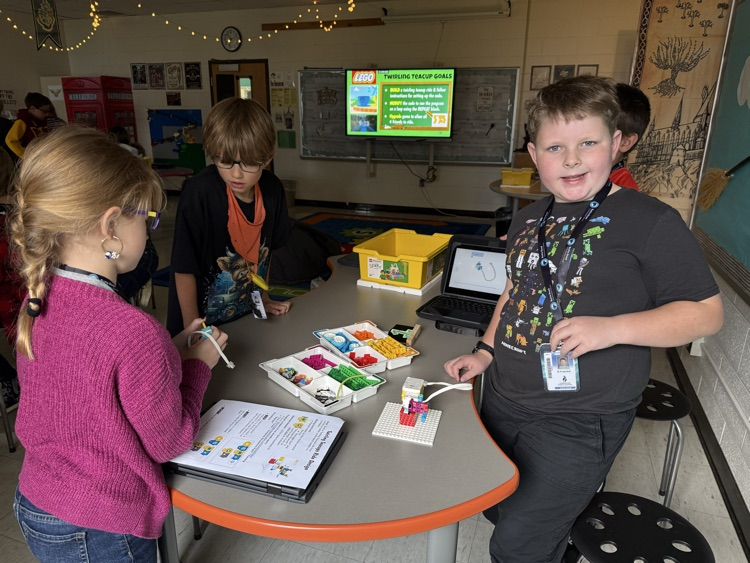 ButtsRoadInt's tweet photo. BRI robotics fun continues this week with 4th grade's exploration of planetary rotation vs revolution with LEGO Spike's "Twirling Teacups" build and programming.  These hawks are doing such a great job learning sequential code and collaboration!  #SOARingHighatBRI https://t.co/FDMshZwq2z