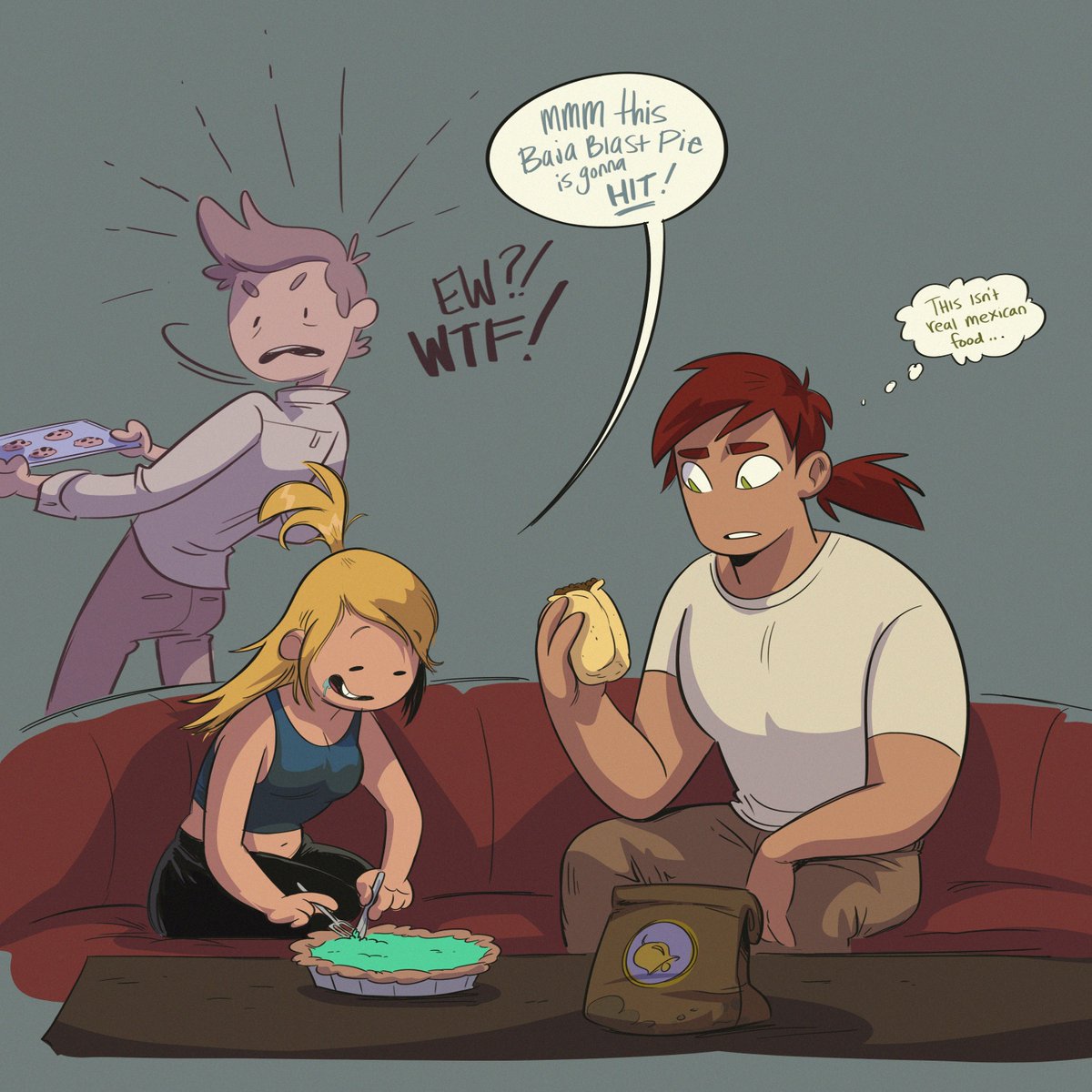 Fionna looks like the gal that would eat that shit up, meanwhile gary is pissed that she didn't just ask him to bake a pie... 
#fionnaandcake #adventuretime