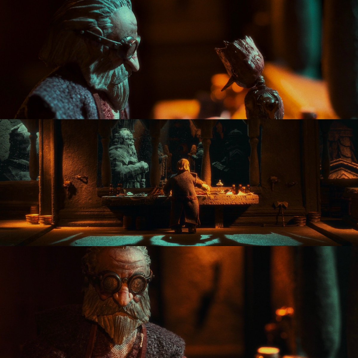 Rowanrkelley's tweet photo. Inspired by GDT’s @RealGDT breathtaking Pinocchio, here is my stop motion dwarven Pinocchio build! The story of Frankenstein and Pinocchio share so much in common. Stories of sons and fathers. Beautiful imperfections.🫀 — https://t.co/HPBaxX3wKi

First stop motion project. I think I’ll be doing more in the future. Remastered release also coming soon :)

#animation #fantasy #Pinocchio #pinocchio #stopmotion #frankenstein #Frankenstein