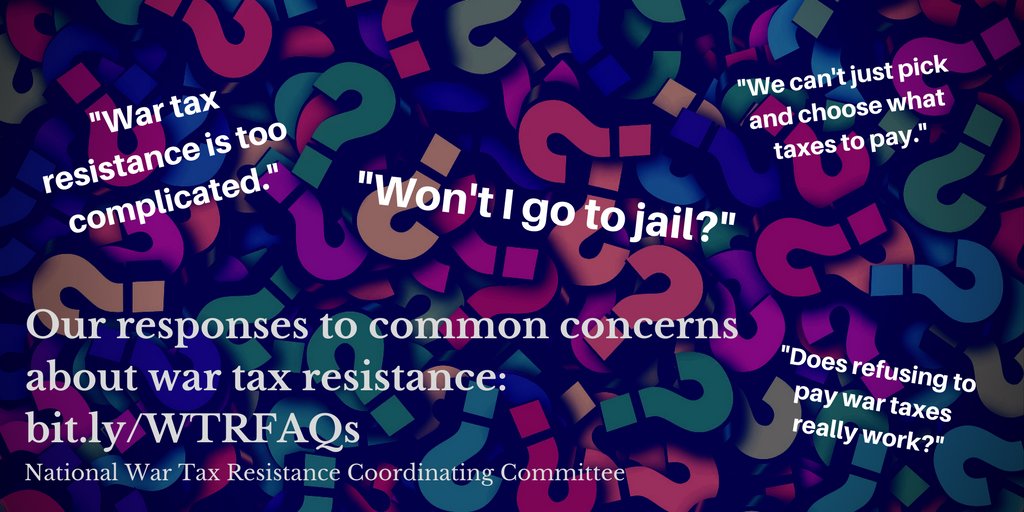 Welcome, new followers! NWTRCC supports potential &amp; current war tax resisters. Send us your ?s or read ow.ly/1Rtg30rUGre