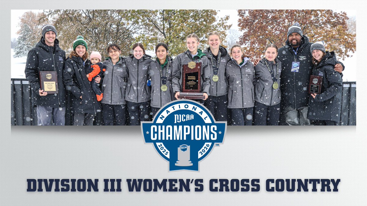 NJCAAXCTF's tweet photo. ๐The First #NJCAAXC DIII Women's Title for the Chaps!
DuPage finished with 56 points to claim the 2025 #NJCAAXC DIII Women's National Title.
Full Recapโคต๏ธ
https://t.co/1DlBNI8sje https://t.co/P1CzwwB8Ht