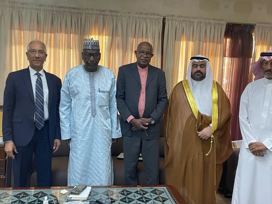 A very useful meeting with Secretary General of Niger’s Foreign Ministry Excellency M. Issakou Souleymane. 
Executive Director of Islamic Solidarity Fund and Advisor to the Foreign Minister also attended the meeting