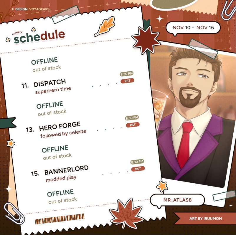 Loungers ASSEMBLE! I know I know first actual schedule post! Woohoo!