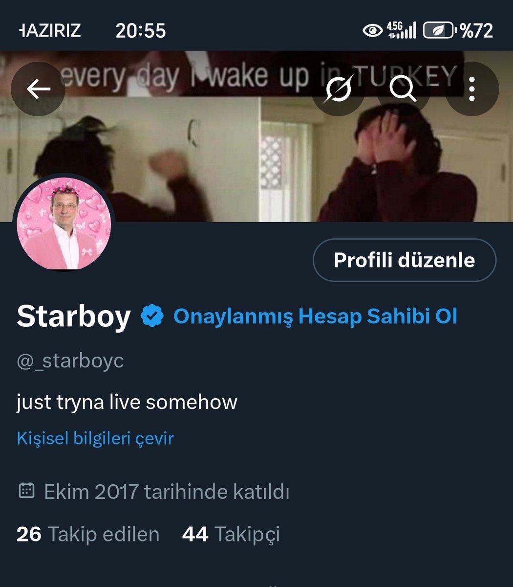 Ama mafakin sıtarboy olmama 15 takipçi kaldı.