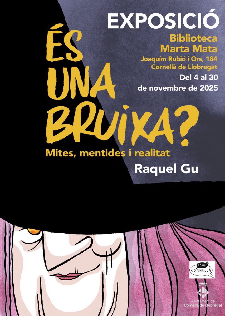GarbuixBooks's tweet photo. No us perdeu l’exposició del #còmic “És una bruixa?” de la @RaquelberryFinn! https://t.co/MS911CEZxj