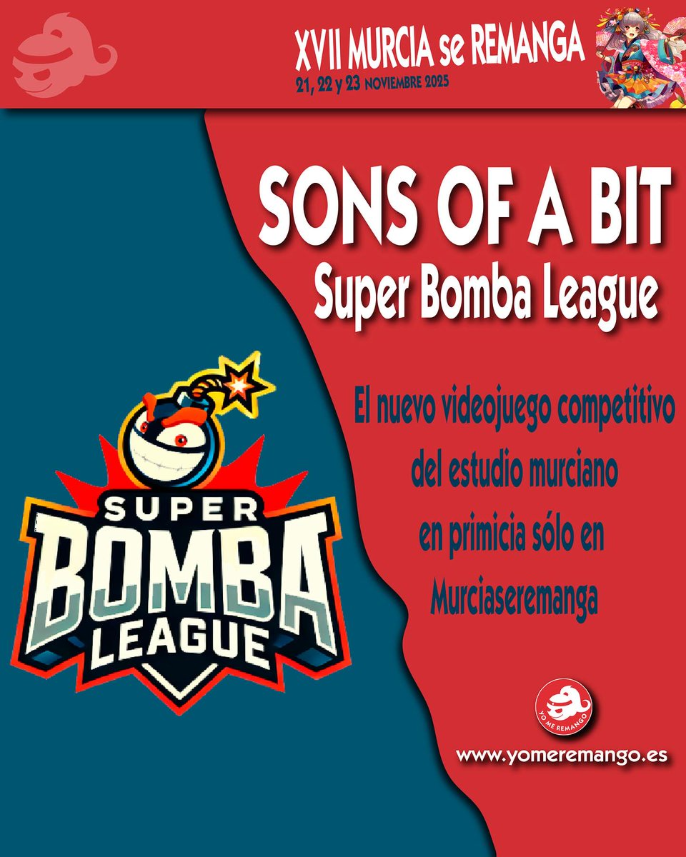 ¡ATENCIÓN GAMERS! 🎮💣

Por primera vez, Super Bomba League ( <a href="/SuperBombaSpain/">Super Bomba League (SP)</a> ) estará jugable en un evento… ¡y no podía ser en otro sitio que en Murcia se Remanga 2025! 🔥