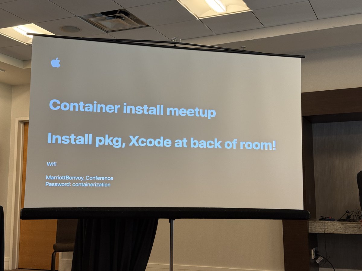 ChrisShort's tweet image. Joining the Atlanta Kubernetes Meetup for a little Apple containerization action. #kubecon #kubernetes