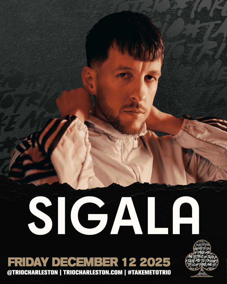 SigalaMusic's tweet photo. Charleston - get ready! I’m back at @triocharleston for another epic night on December 12! 🎉🪩🥳

https://t.co/zbi2hlhzsg https://t.co/KsAAFdRwGZ