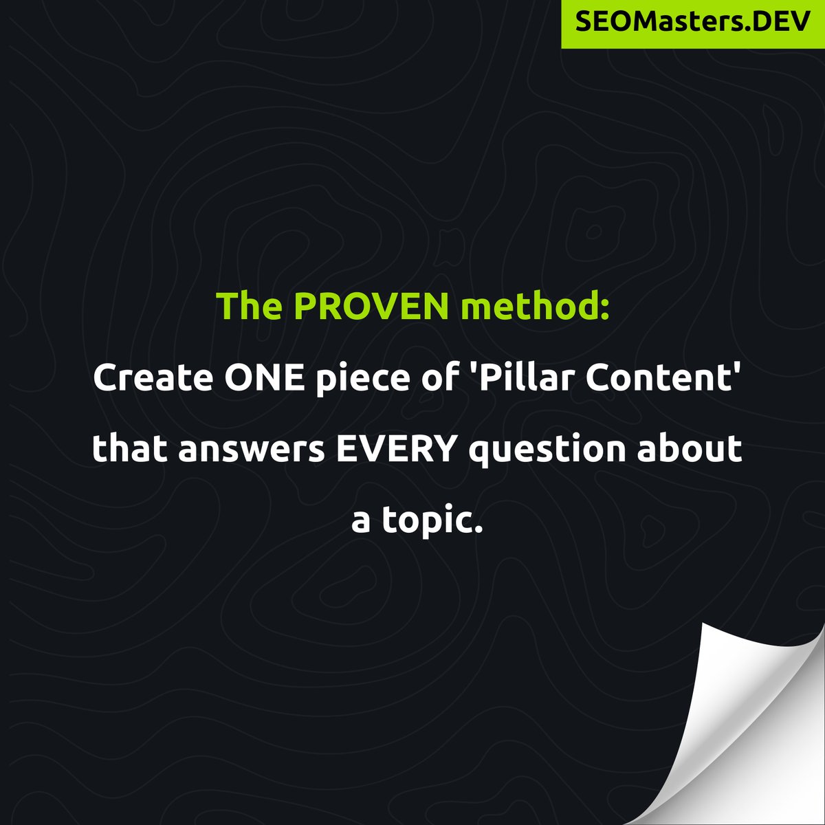 seomastersdev's tweet photo. Day 8 of our FREE #SearchDominanceChallenge. 🚀 Time to get practical. Stop writing thin blog posts. Start building 'Pillar Content.' Here's the 4-step blueprint to creating content that both Google &amp; AI love. 👇 (thread) https://t.co/4W3fMPB1Pa