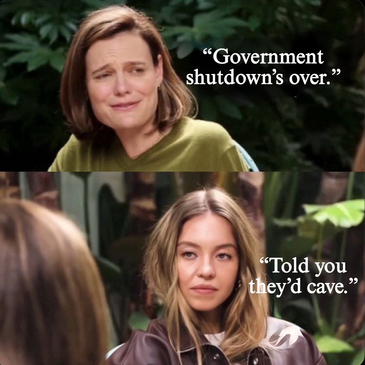 Government shutdown’s over.