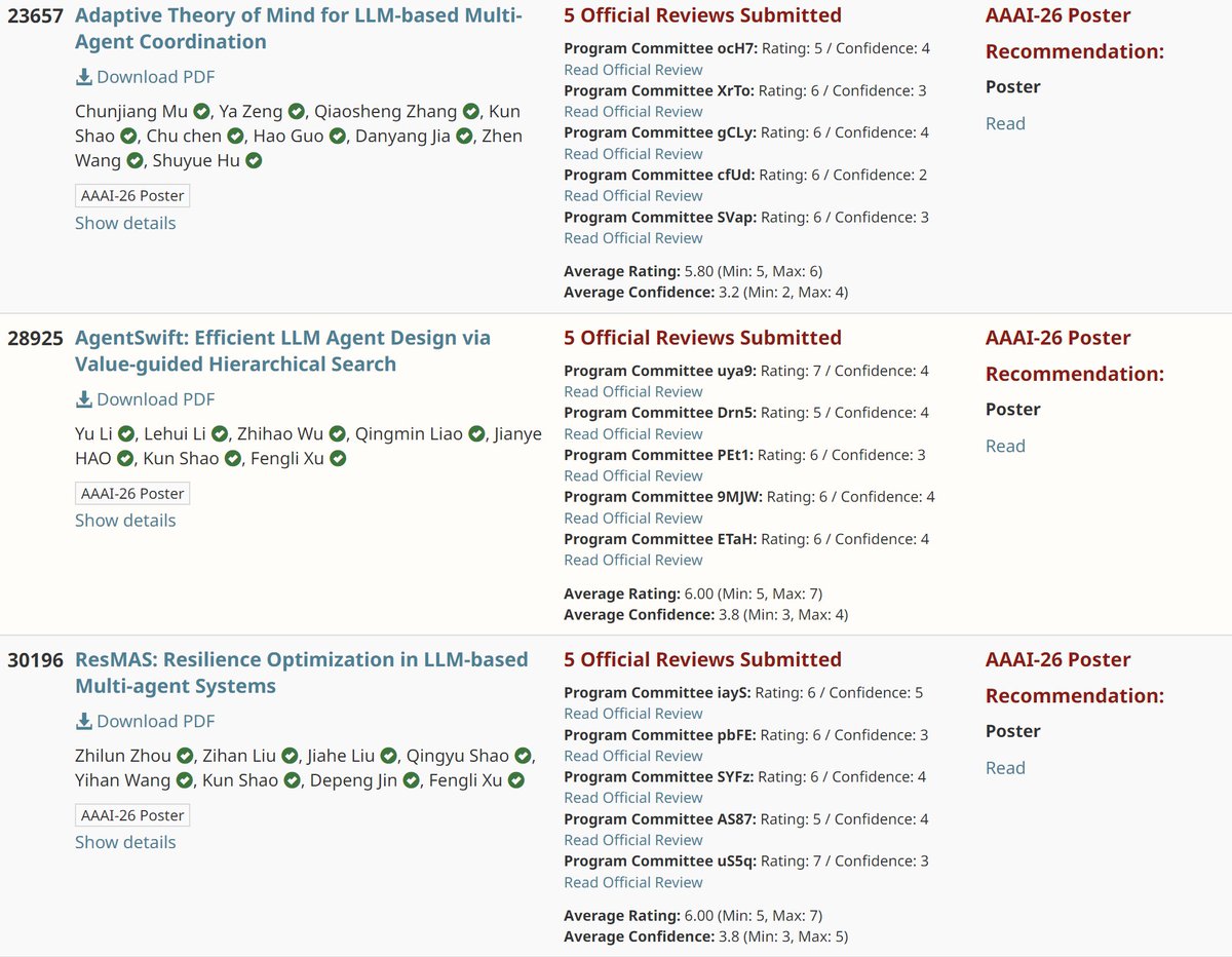 Happy to share that we've had 3 papers accepted at #AAAI2026! 
A huge thank you to all our collaborators—this success wouldn't be possible without your incredible contributions!