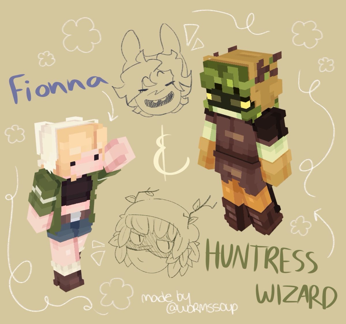 fionna and huntress wizard minecraft skins :> !!!!! they are free to use, download links in replies!
had 2 combine my two special interests i Fear
#fionnaandcake #huntresswizard #adventuretime