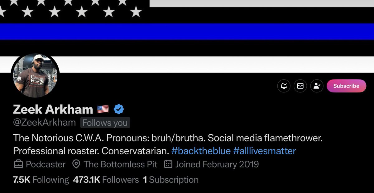 Y’all know how much I love to post <a href="/ZeekArkham/">Zeek Arkham 🇺🇸</a>‘s TikToks. ❤️
He’s one of my favorite accounts and has been so sweet to li’l ol’ me, reposting me from time to time.

He’s really close to 500K followers. Will you follow him, share this post, and help get him over that goal? 🇺🇸🙏🏼