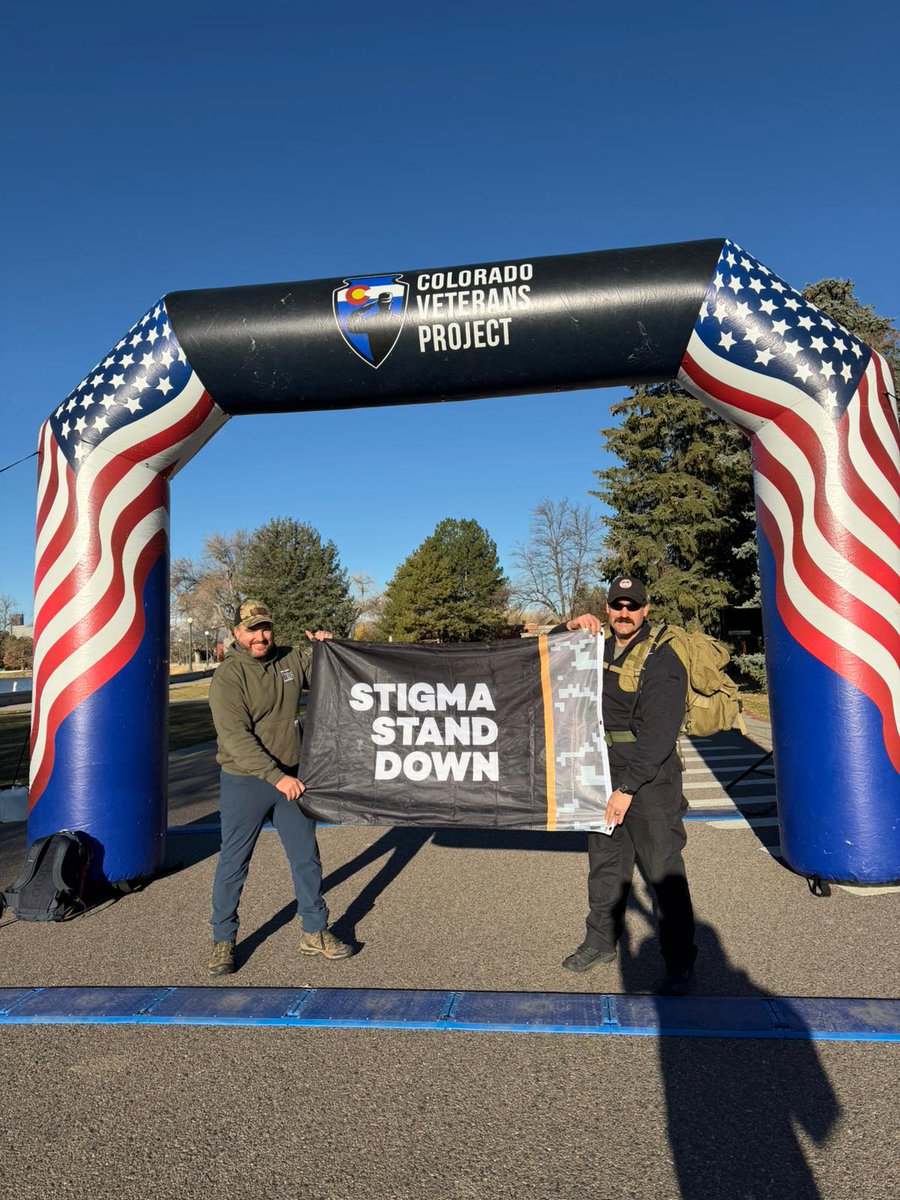 KR_Institute's tweet photo. The KRI x @StigmaStandDown team ran in the Denver Veterans Day Run this past Saturday 🏃‍♂️

Learn more about Stigma Stand Down at https://t.co/KD2zjrXt0j or for immediate help call 1-844-FREEVET

#KindbridgeResearch #VeteransDay #VeteransDayRun #GamblingResearch #GamblingDisorder https://t.co/rRqvxIXZFs