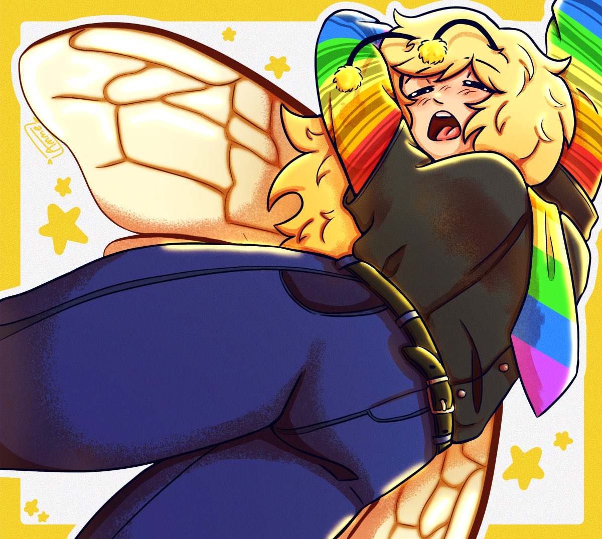 Ammeline0's tweet photo. My little cutie bee
#oc #digitalart https://t.co/oQCaNnJWHI