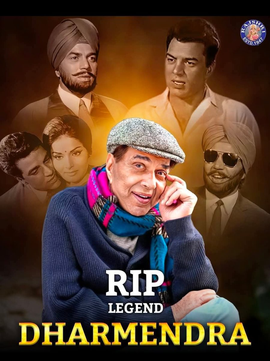 Deepak27677540's tweet photo. #DharmendraDeol passed away 

#RestInPeace https://t.co/HT6m4SEVJR