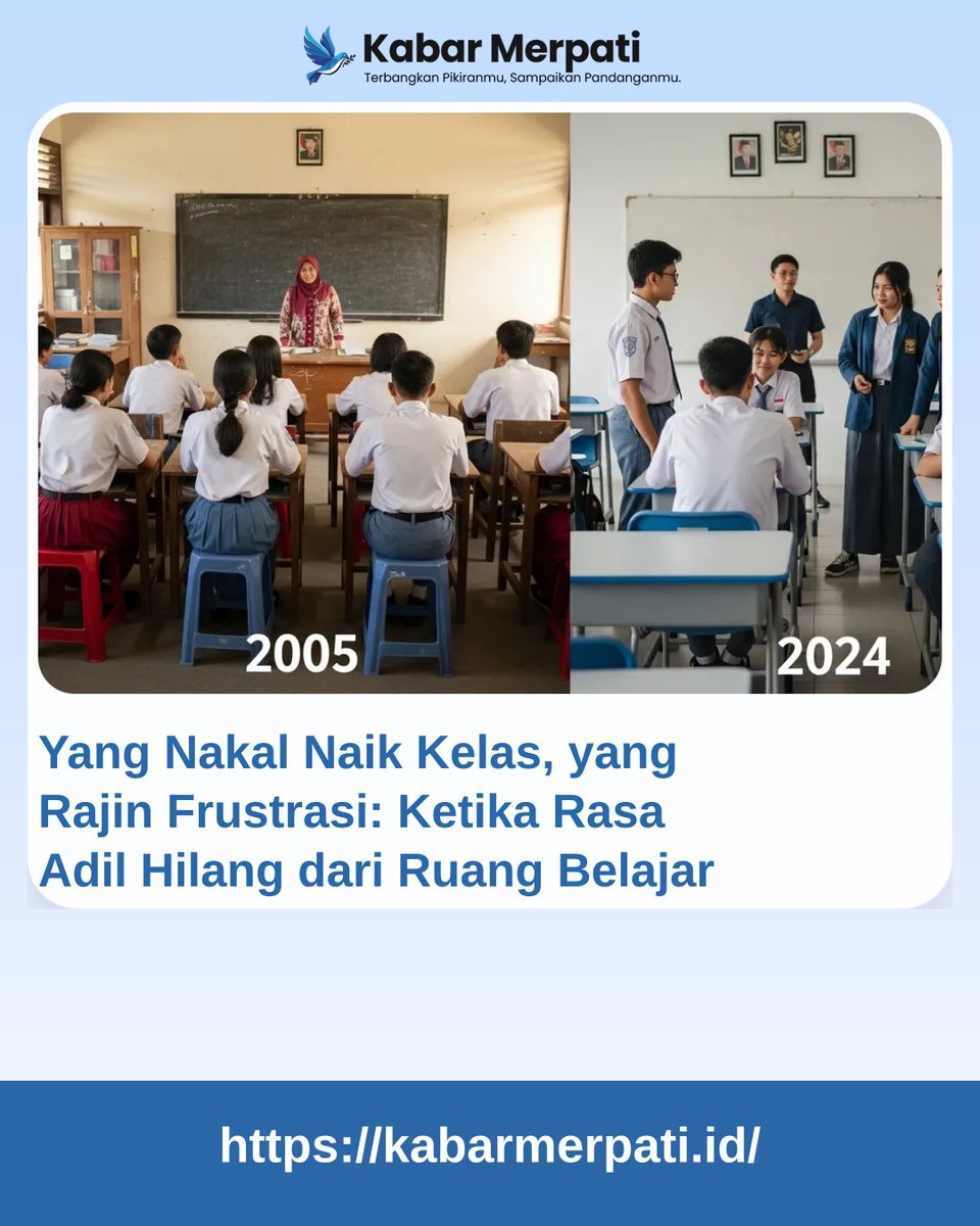 akmaller's tweet photo. Yang Nakal Naik Kelas, yang Rajin Frustrasi: Ketika Rasa Adil Hilang dari Ruang Belajar — https://t.co/c0xwL8NDwt https://t.co/aSyKpsDx6c
