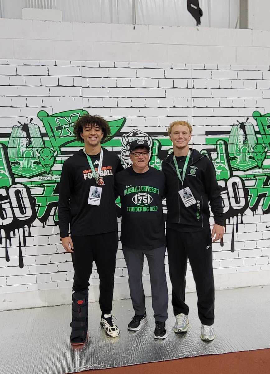 Game day visit at Marshall!
Thank you for all the coaches I met at the visit. Thank you for giving me this opportunity AGTG! 
<a href="/GunterBrewer/">Gunter Brewer</a> <a href="/CoachE_Morman/">Eric Morman</a> <a href="/CoachJacobCain/">Jacob Cain</a> <a href="/CoachStoner67/">Coach Stoner</a> <a href="/willshee5/">SureHands</a> <a href="/NCHSTrojanFB/">Northwest Cabarrus Football</a> <a href="/CoachTonyGibson/">Tony Gibson</a> <a href="/Cason2411/">Cason Jones</a>