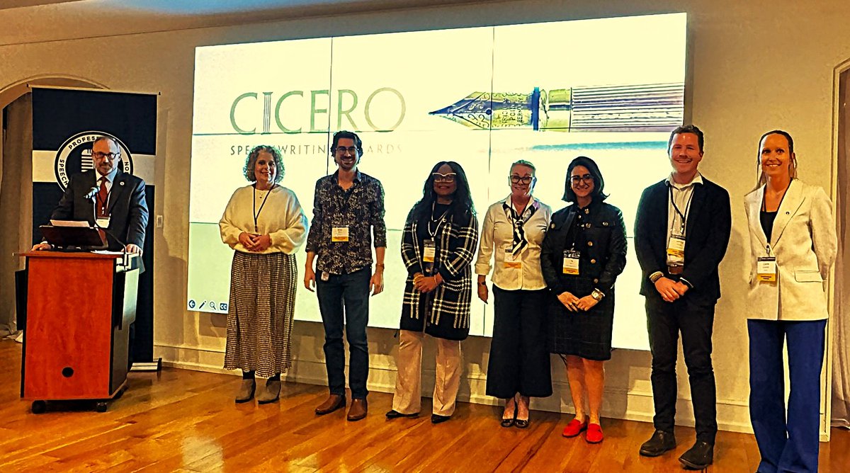 teresaz1's tweet image. The Professional Speechwriters Association&apos;s World Conference is one I look forward to each year. This year&apos;s may have been the best one yet. 

It was an honor to share the stage with other Cicero Award winners present. And the keynotes and breakouts? WOW.

#PSAWorldConference