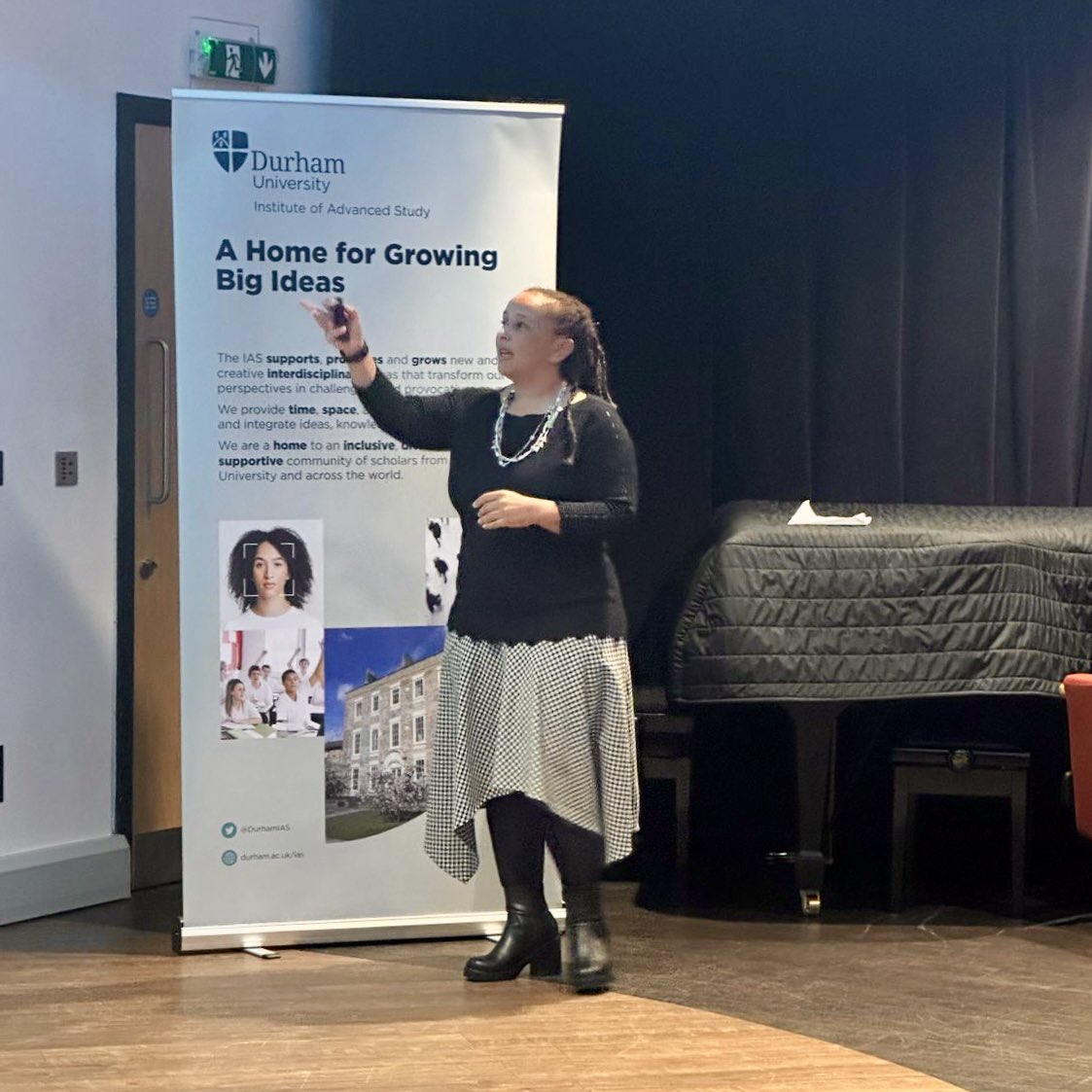 We enjoyed an interesting and engaging public lecture from our <a href="/DurhamIAS/">Durham IAS</a> Fellow, Professor Beth Rose Middleton Manning (UC Davis) this evening on ‘Undammed: indigenous leadership in river restoration in North America’ #TrevelyanCollege #explore #research