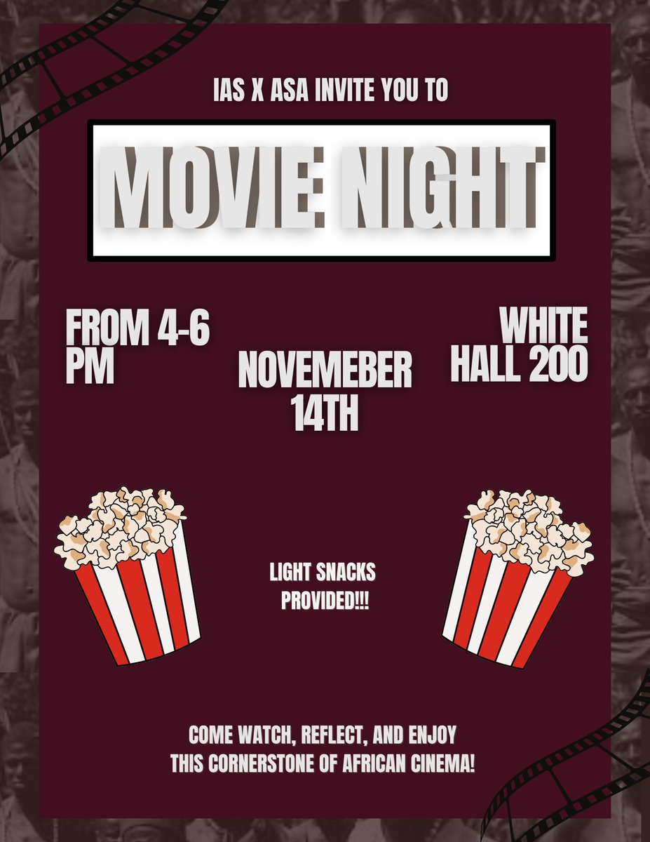 EmoryIAS's tweet image. Emory community join IAS and ASA for a special screening of Tasuma, the Fighter! It’s a heartwarming and witty comedy about community, resilience, and postcolonial West Africa.

Come through for good vibes, great conversation, and a glimpse into Burkinabé cinema!