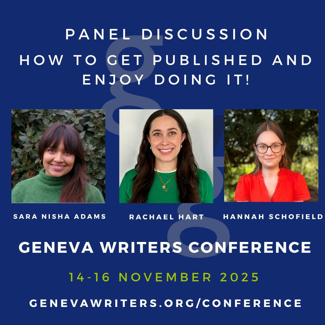 GenevaWriters's tweet image. 📢 Publishing doesn't have to feel like an existential crisis. Join Sara Nisha Adams, Rachel Hart, and Hannah Schofield for laughs and lessons on the road to getting published — without losing your mind.  

See you at the Geneva Writers Conference! genevawriters.org/gwg-conference… #GWC25